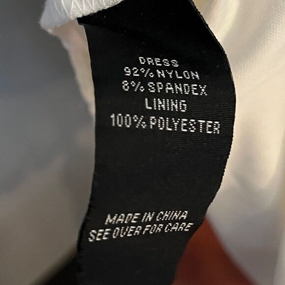 A. Byer Women's Lace Fit and Flare Dress, Off White, Size 8. - Picture 7 of 13